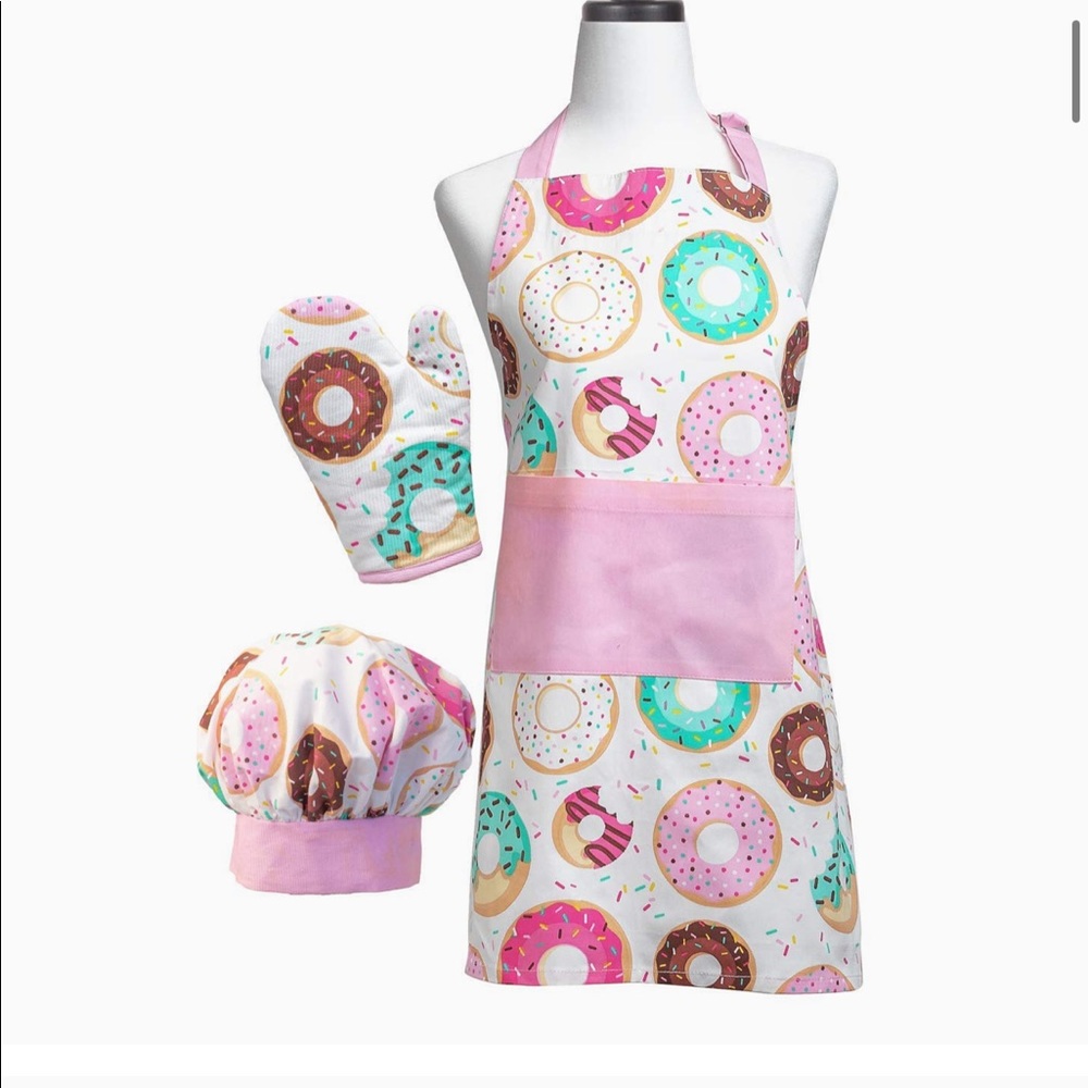 Donut Shoppe Deluxe Youth Apron/Chef Set-NIP
